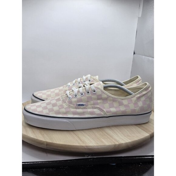 Vans Chalk Pink Checker board Mens Size 13  Sneakers skate shoes 721356 - Picture 1 of 9